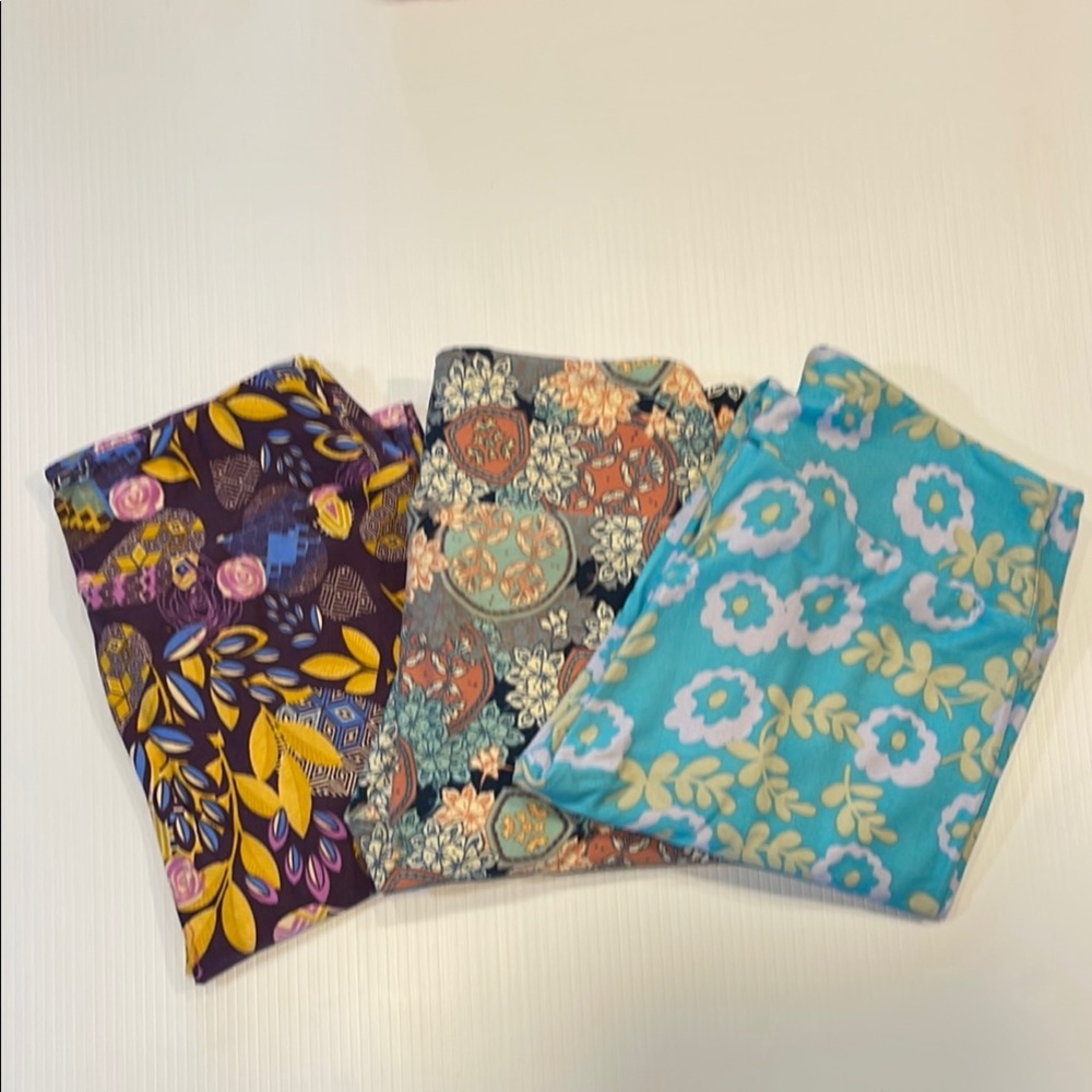 Colorful Patterned LuLaRoe Women’s OS (0-10) Leggings